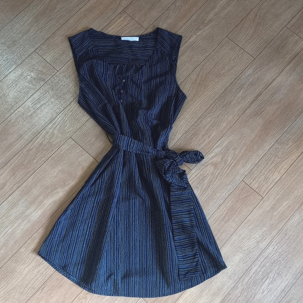 ~3 for $30~ Lush belted shift dress, size S, silky material